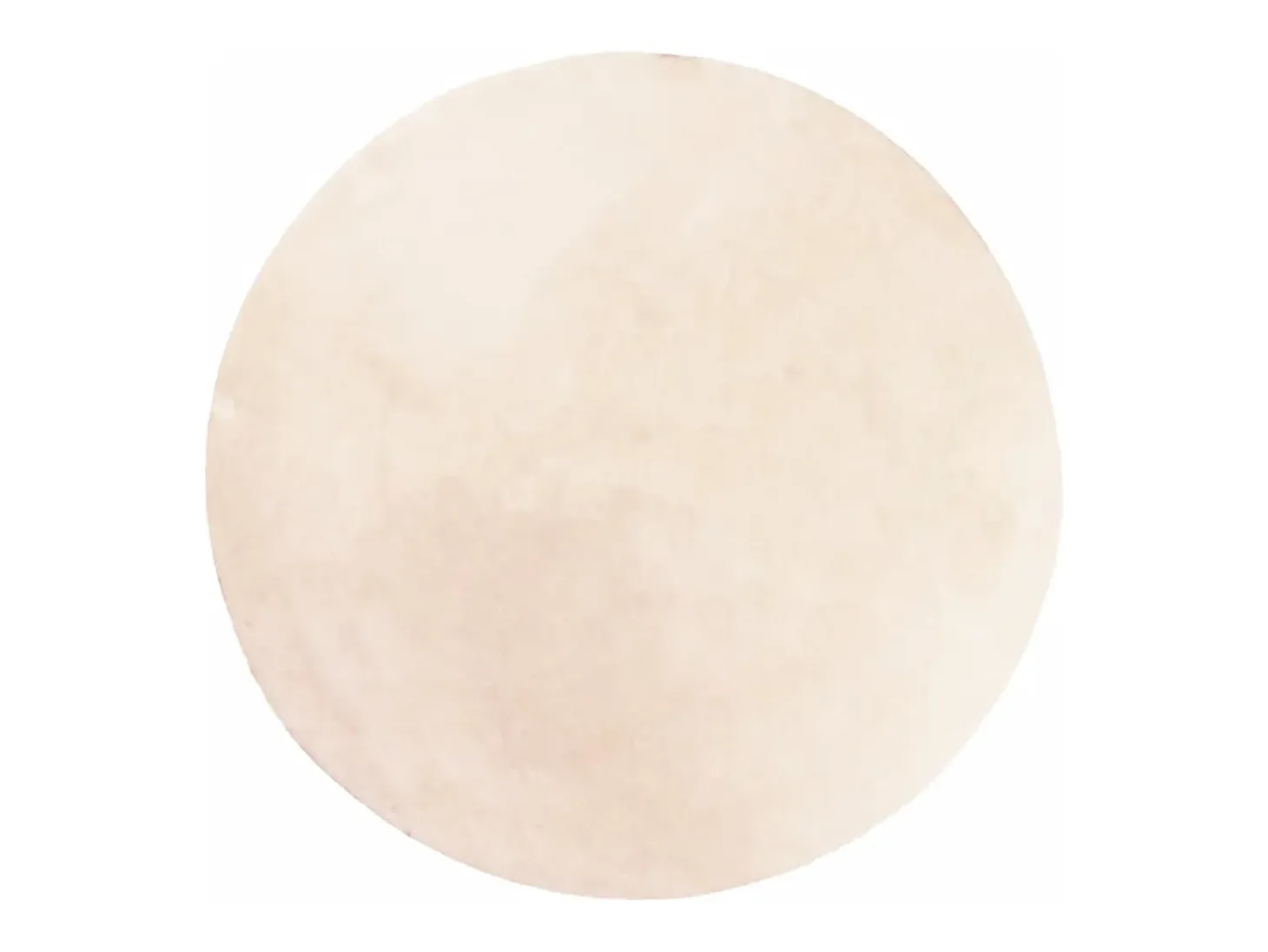 Alfombra de pelo corto suave lavable HUARTE beige Ø 200 cm