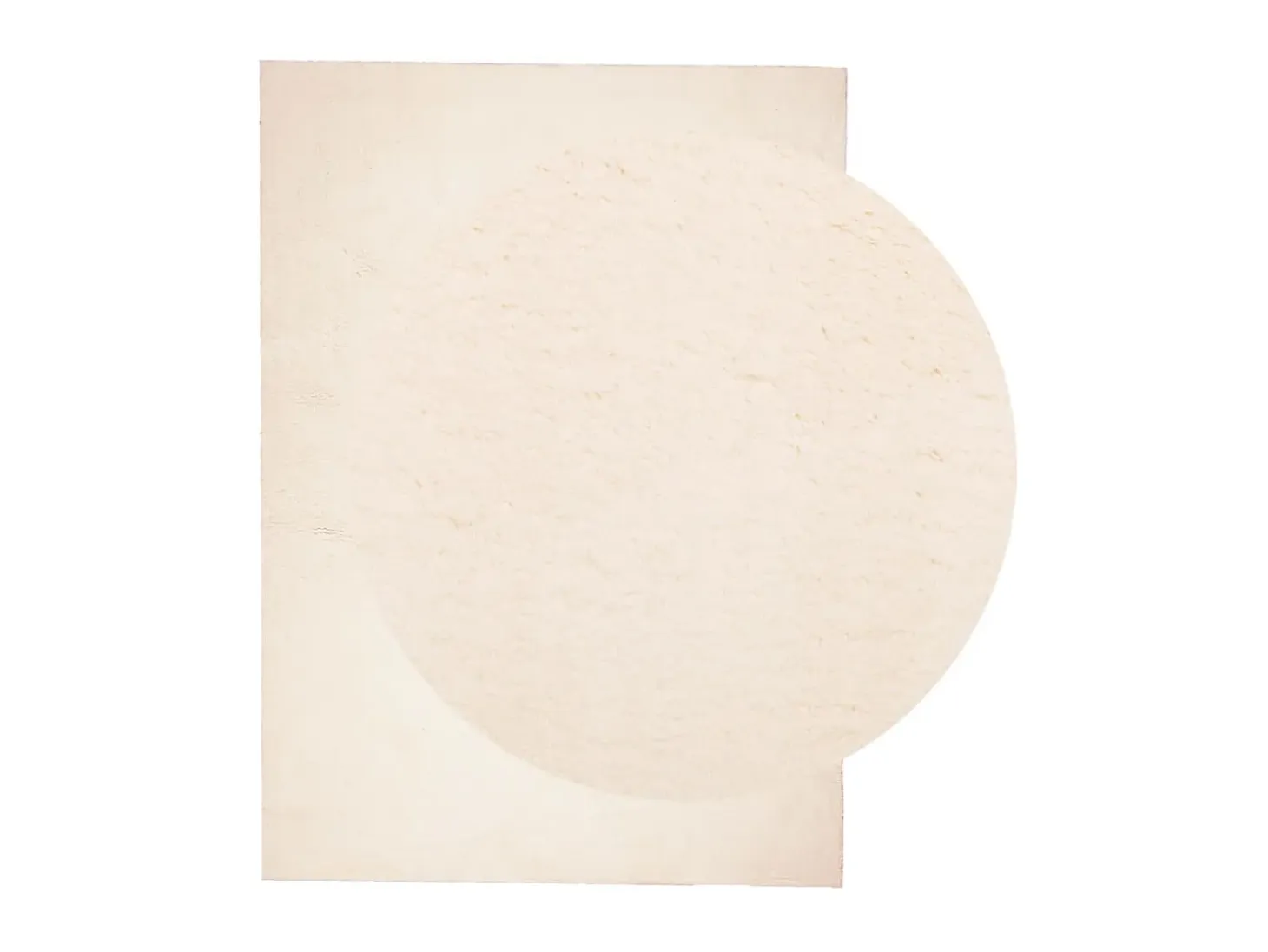 Alfombra de pelo corto suave lavable HUARTE beige 240x340 cm ES59908