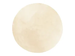 Alfombra de pelo corto suave lavable HUARTE crema Ø 200 cm