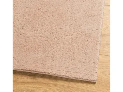 Alfombra de pelo corto suave lavable HUARTE rosado 160x160 cm ES17618