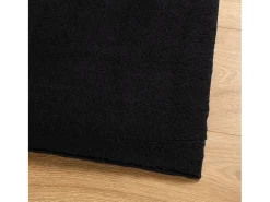 Alfombra de pelo corto suave lavable HUARTE negro 200x280 cm ES54810