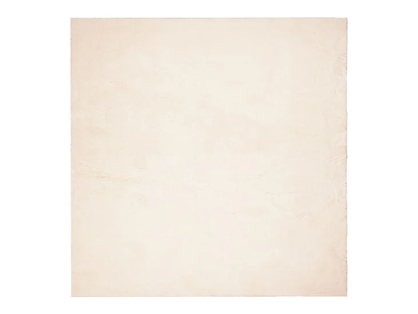 Alfombra de pelo corto suave lavable HUARTE beige 240x240 cm ES93921