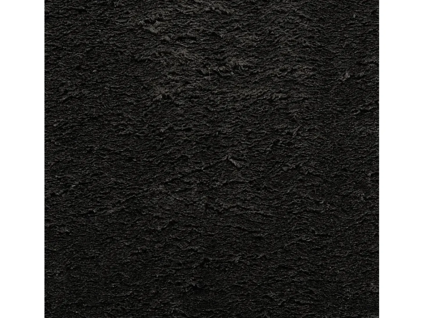 Alfombra de pelo corto suave lavable HUARTE negro Ø 120 cm