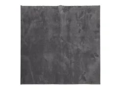 Alfombra de pelo corto suave lavable HUARTE antracita 200x200cm ES62767