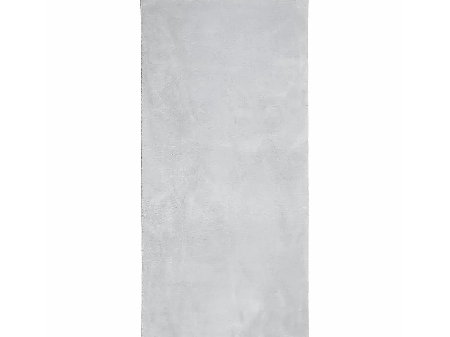 Alfombra de pelo corto suave lavable HUARTE gris 100x200 cm ES46762
