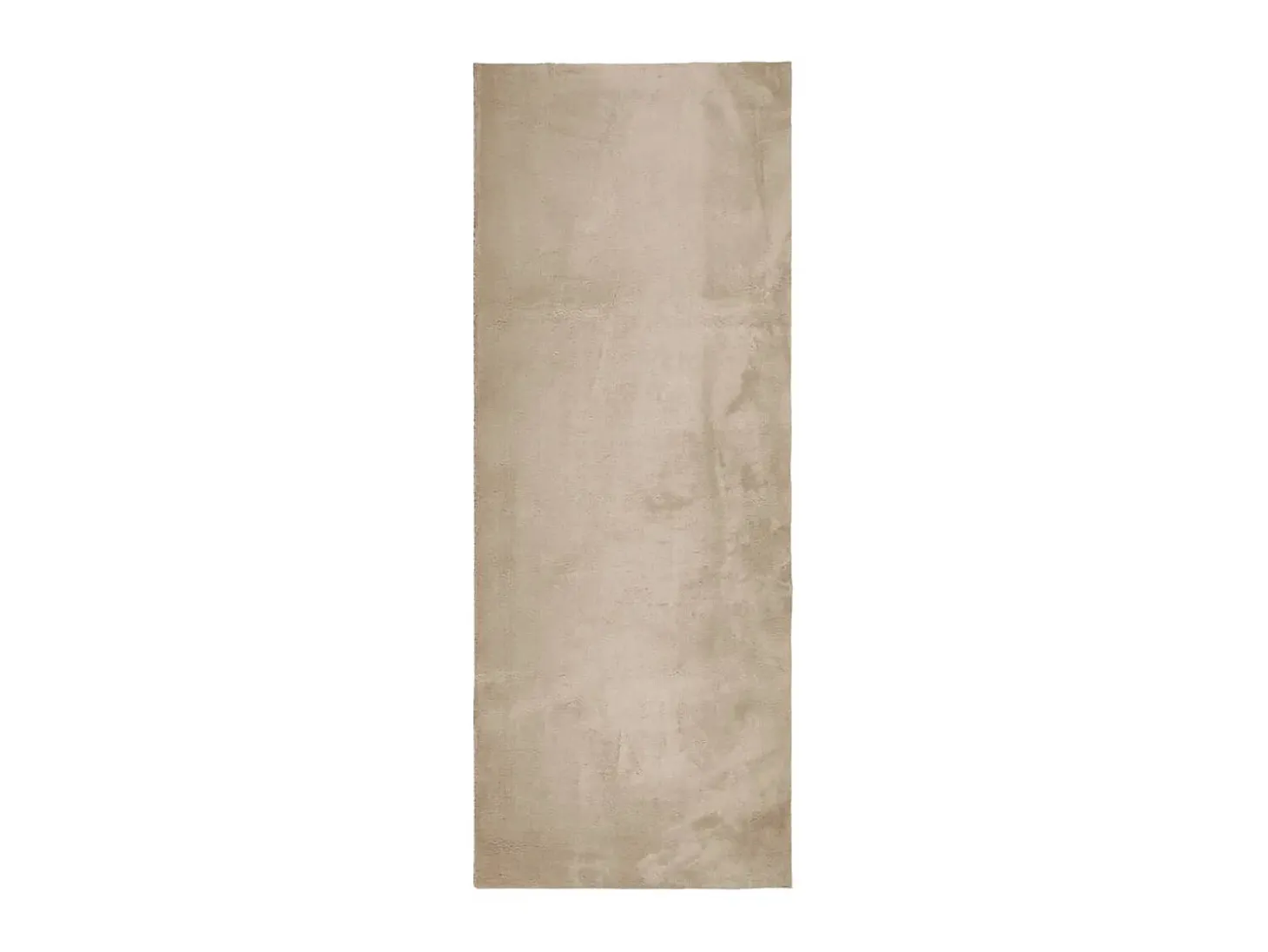 Alfombra de pelo corto suave lavable HUARTE arena 80x200 cm ES65654