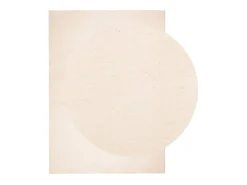 Alfombra de pelo corto suave lavable HUARTE beige 120x170 cm ES88776