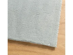 Alfombra de pelo corto suave lavable HUARTE azul 80x250 cm ES13648