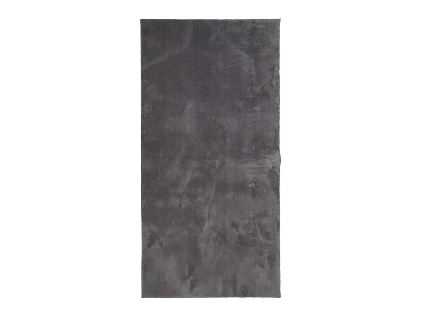 Alfombra de pelo corto suave lavable HUARTE antracita 100x200cm ES13414