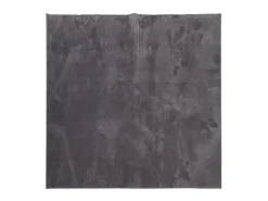 Alfombra de pelo corto suave lavable HUARTE antracita 120x120cm ES82907
