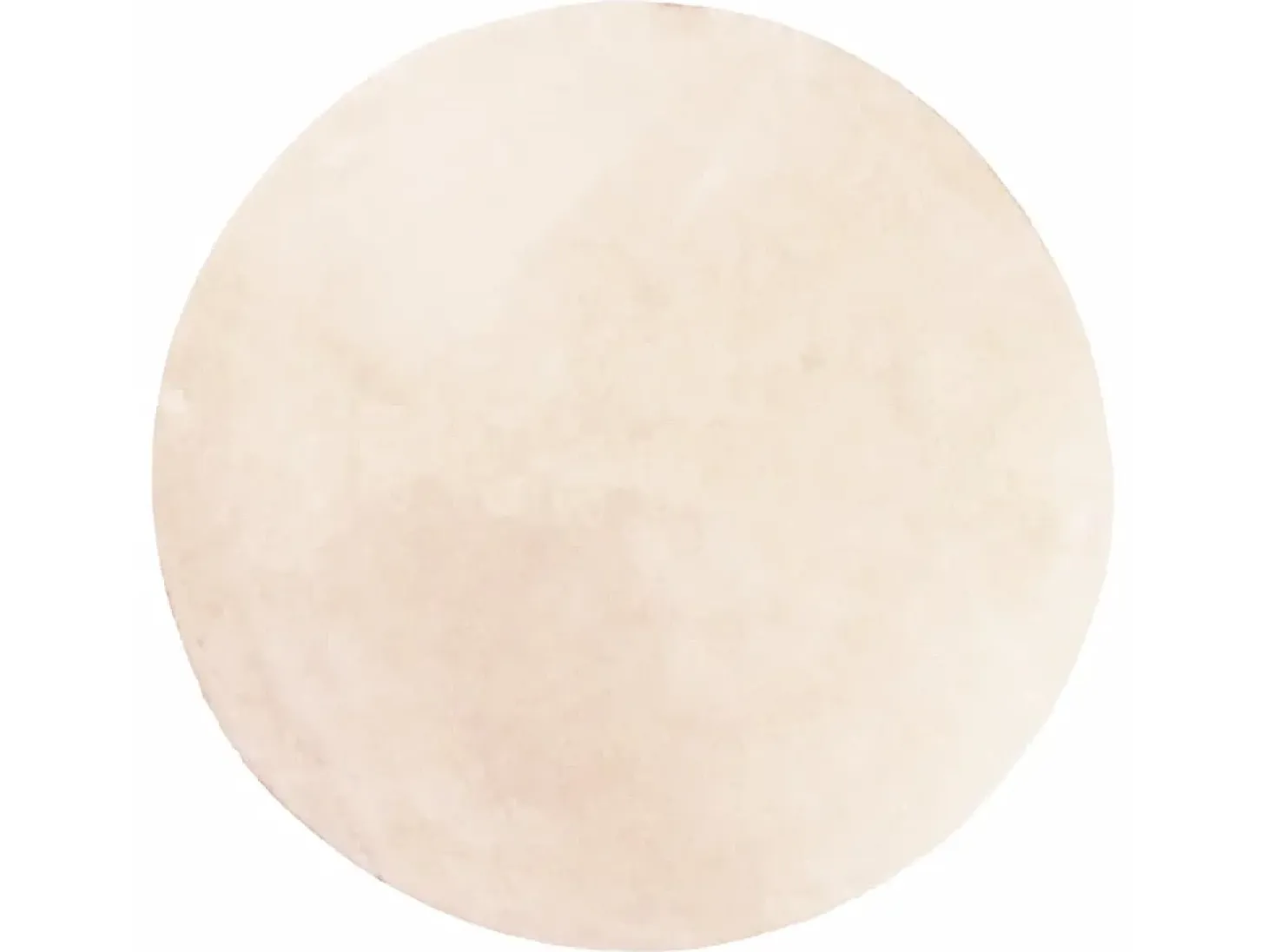 Alfombra de pelo corto suave lavable HUARTE beige Ø 160 cm ES79976