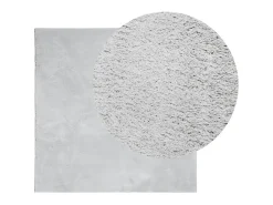 Alfombra de pelo corto suave lavable HUARTE gris 240x240 cm ES91779