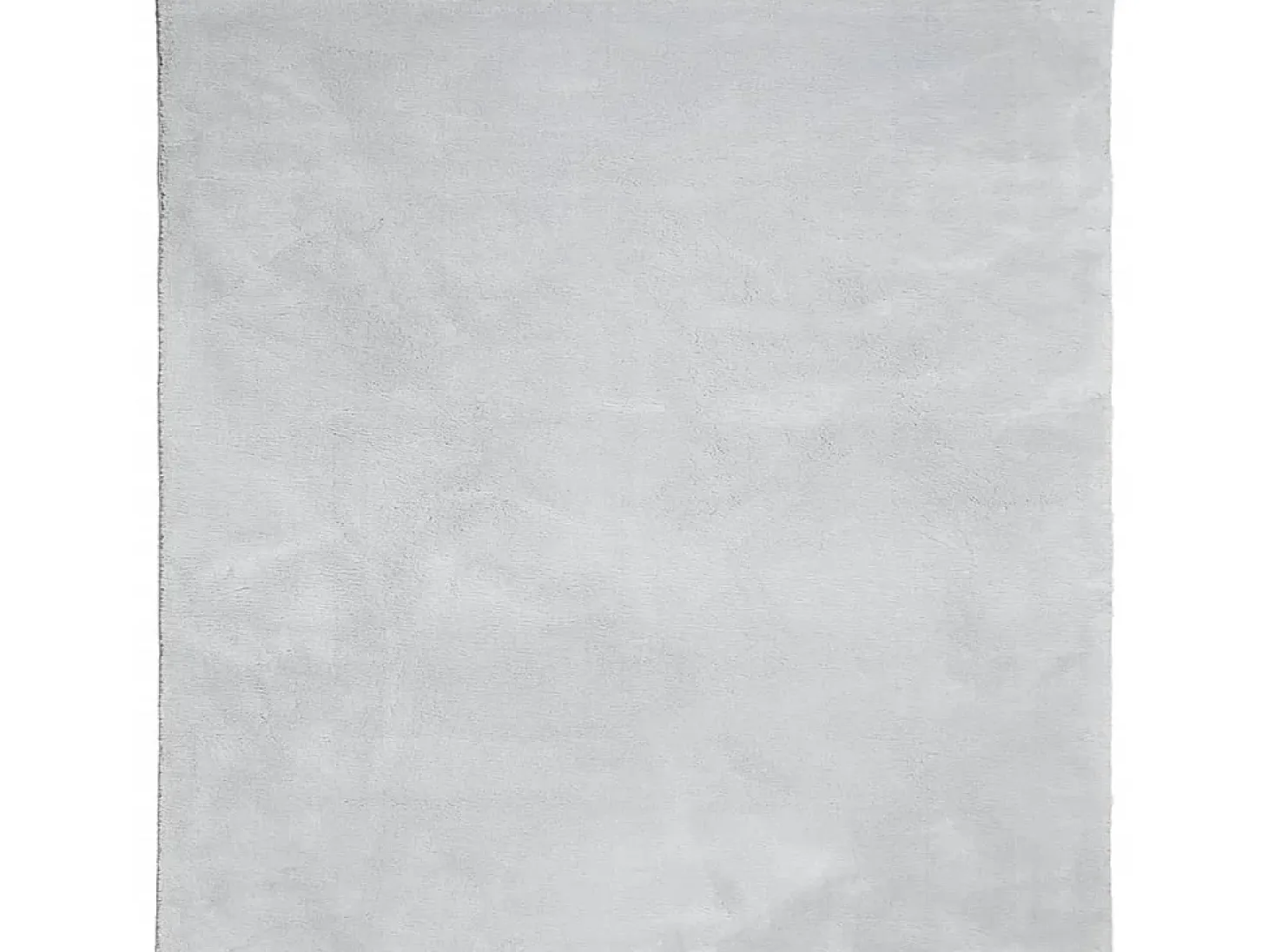 Alfombra de pelo corto suave lavable HUARTE gris 240x240 cm ES91779