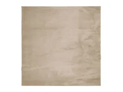 Alfombra de pelo corto suave lavable HUARTE arena 120x120 cm ES34448