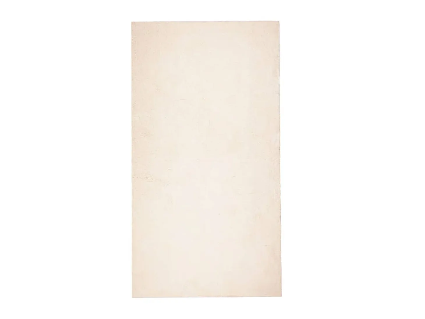 Alfombra de pelo corto suave lavable HUARTE beige 80x150 cm ES81412