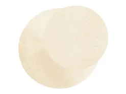 Alfombra de pelo corto suave lavable HUARTE crema Ø 100 cm ES85635