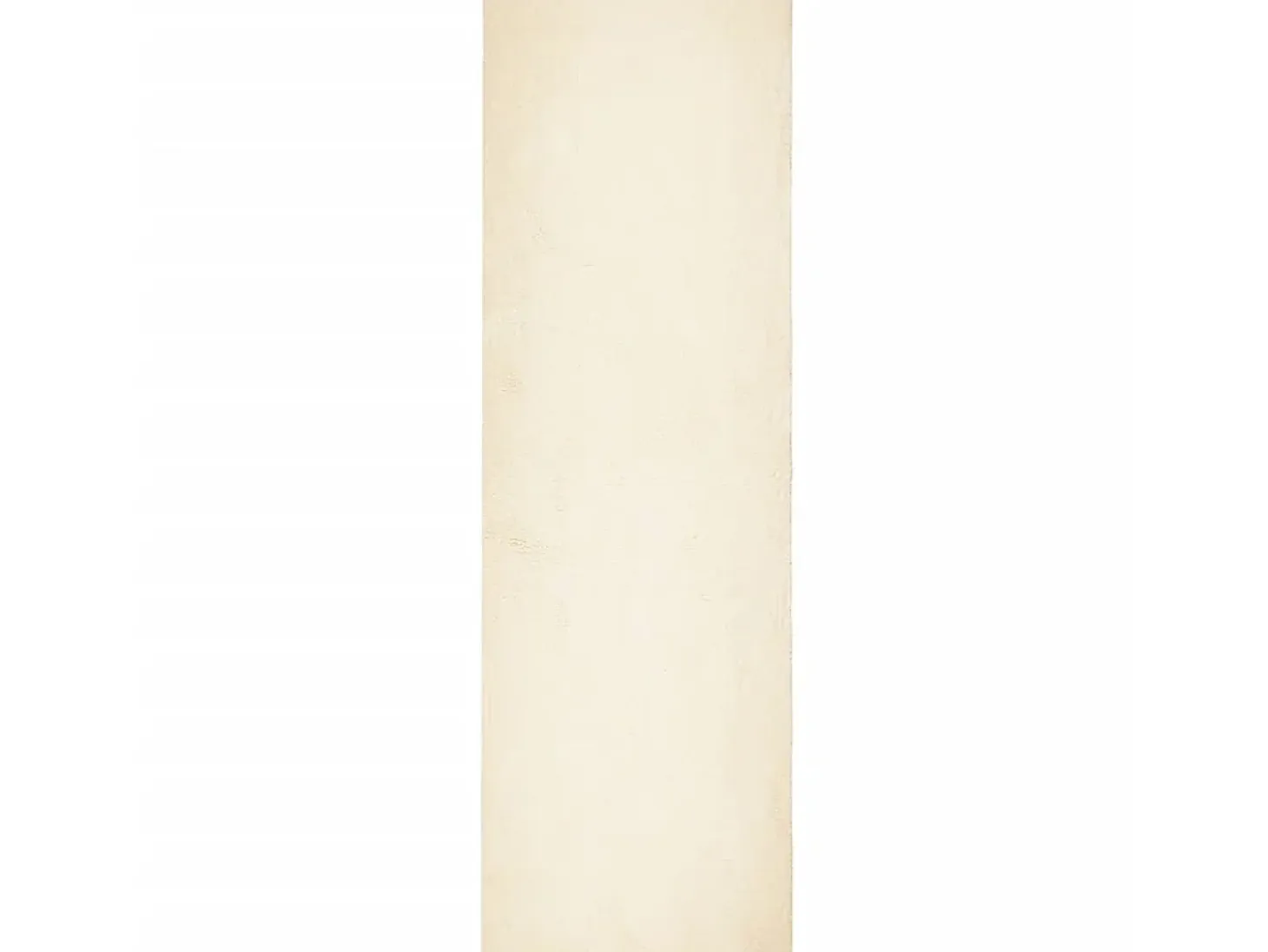 Alfombra de pelo corto suave lavable HUARTE crema 80x250 cm ES24950