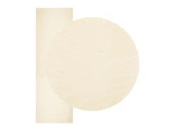 Alfombra de pelo corto suave lavable HUARTE crema 80x250 cm ES24950