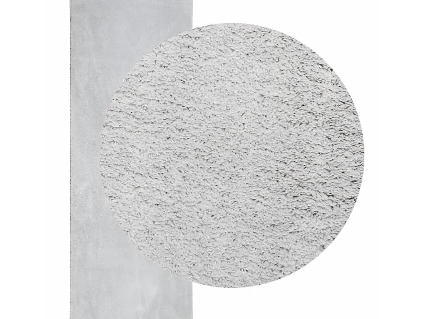 Alfombra de pelo corto suave lavable HUARTE gris 80x200 cm ES92035