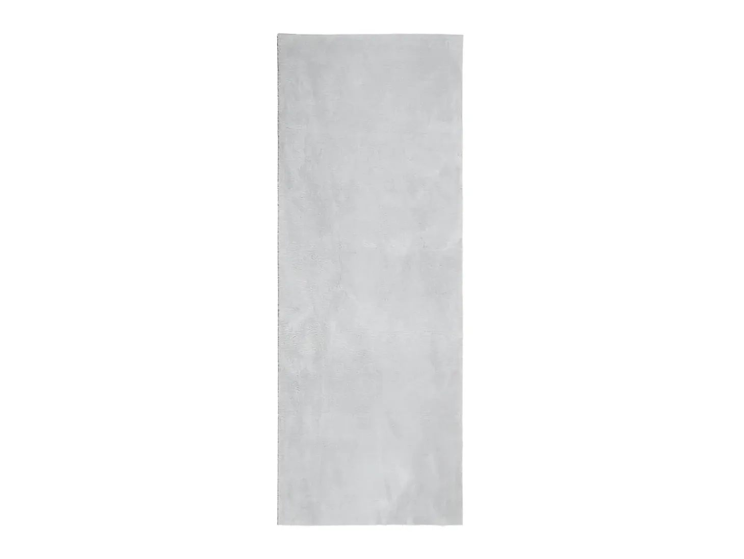 Alfombra de pelo corto suave lavable HUARTE gris 80x200 cm ES92035