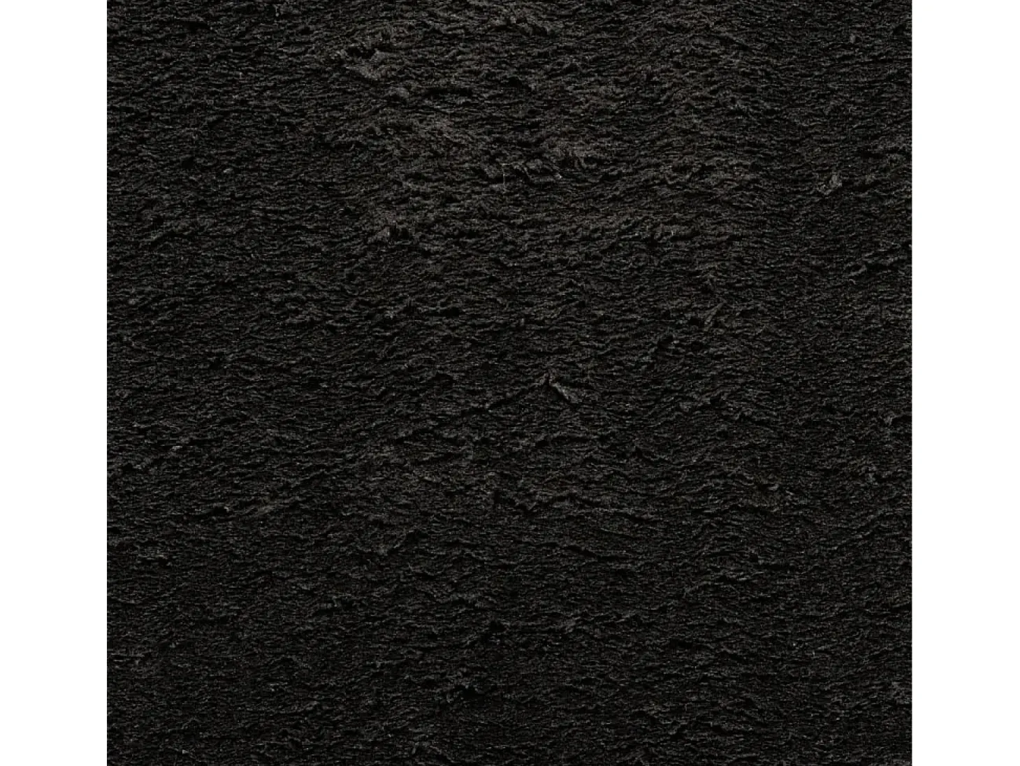 Alfombra de pelo corto suave lavable HUARTE negro Ø 160 cm