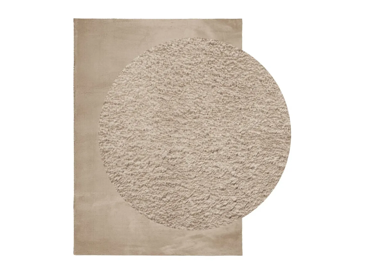 Alfombra de pelo corto suave lavable HUARTE arena 200x280 cm ES80357