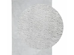 Alfombra de pelo corto suave lavable HUARTE gris 200x280 cm ES12638