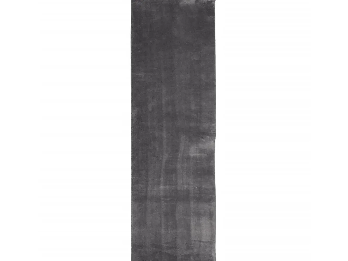 Alfombra de pelo corto suave lavable HUARTE antracita 80x250 cm ES35491