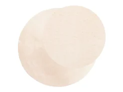 Alfombra de pelo corto suave lavable HUARTE beige Ø 120 cm ES76155