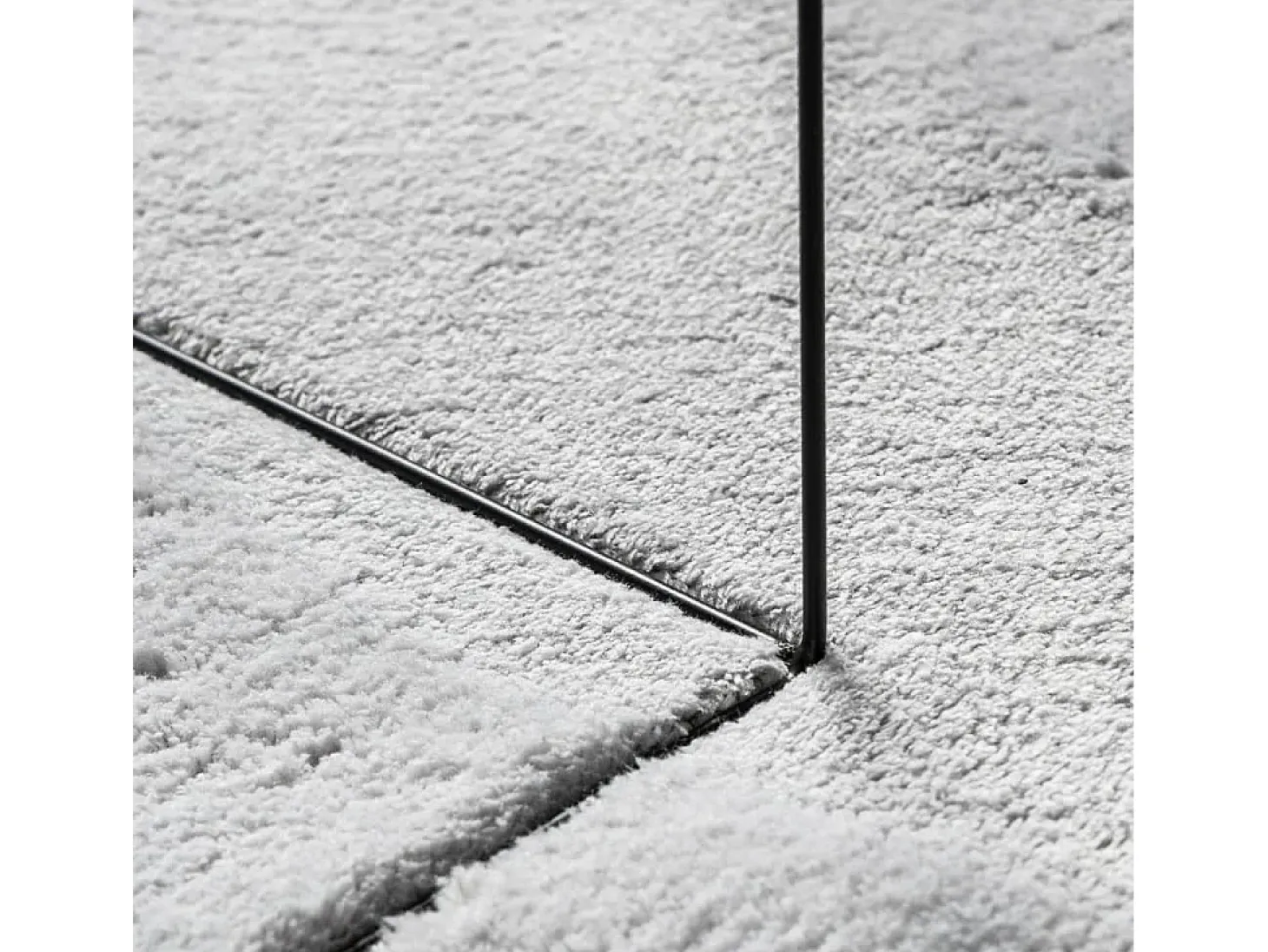Alfombra de pelo corto suave lavable HUARTE gris Ø 100 cm