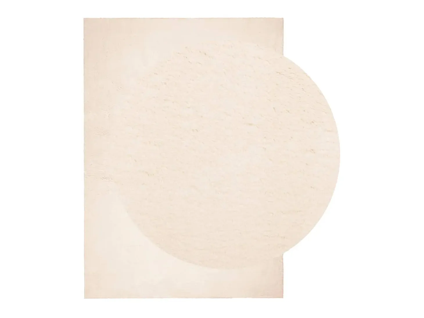 Alfombra de pelo corto suave lavable HUARTE beige 160x230 cm ES63941