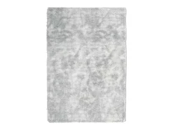 Alfombra de pelo largo gris plata NAVARRA 200x290 cm