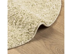 Alfombra de pelo largo moderna dorado Ø 160 cm