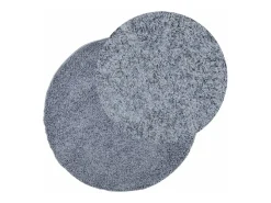 Alfombra de pelo largo moderna azul Ø 200 cm