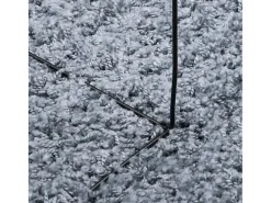 Alfombra de pelo largo moderna azul Ø 200 cm