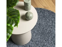 Alfombra de pelo largo moderna azul Ø 200 cm