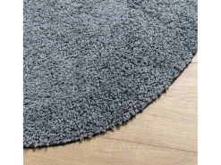 Alfombra de pelo largo moderna azul Ø 200 cm