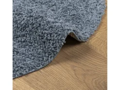 Alfombra de pelo largo moderna azul Ø 200 cm