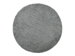 Alfombra de pelo largo moderna verde Ø 120 cm