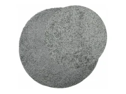 Alfombra de pelo largo moderna verde Ø 120 cm