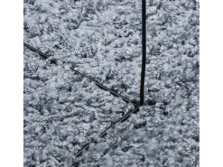 Alfombra de pelo largo moderna azul Ø 280 cm