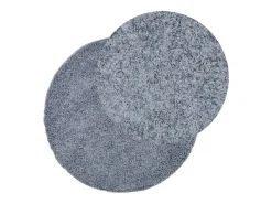 Alfombra de pelo largo moderna azul Ø 280 cm
