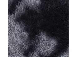 Alfombra de pelo largo NAVARRA gris oscuro 120x120 cm