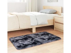 Alfombra de pelo largo NAVARRA gris oscuro 60x100 cm
