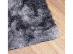 Alfombra de pelo largo NAVARRA gris oscuro 200x200 cm