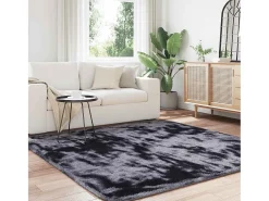 Alfombra de pelo largo NAVARRA gris oscuro 200x200 cm