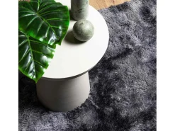Alfombra de pelo largo NAVARRA gris oscuro 80x150 cm