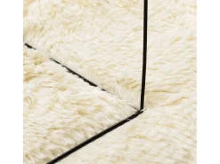 Alfombra de pelo largo NAVARRA crema 200x290 cm poliéster