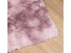 Alfombra de pelo largo NAVARRA rosa empolvado 160x160 cm