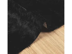 Alfombra de pelo largo negra NAVARRA 200x290 cm Poliéster